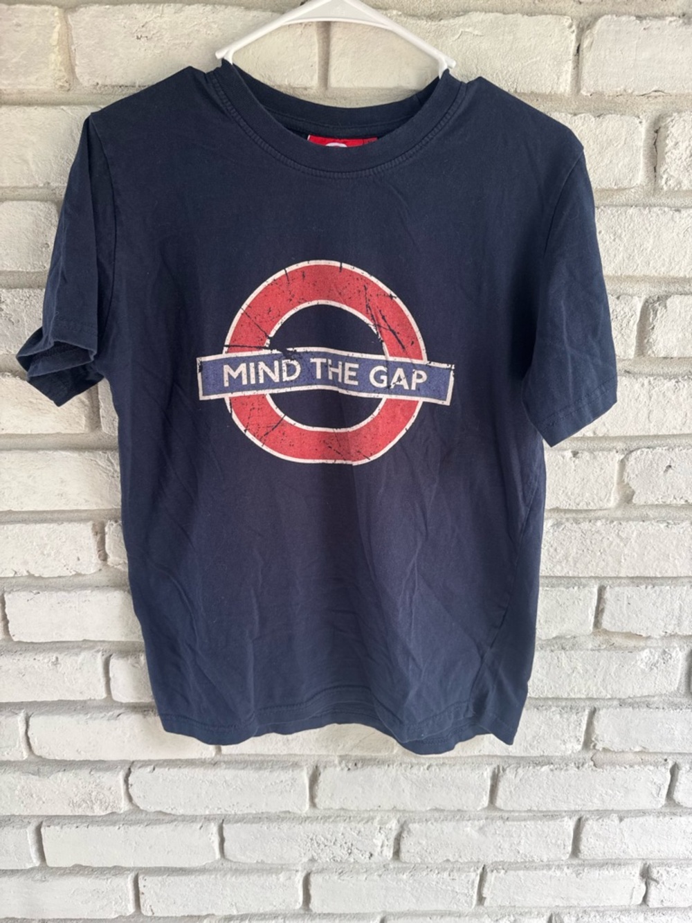 Mind The Gap Graphic Short Sleeve Tee - Navy
